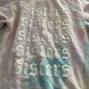 Sisters Pastel Tie-Dye Sweatshirt